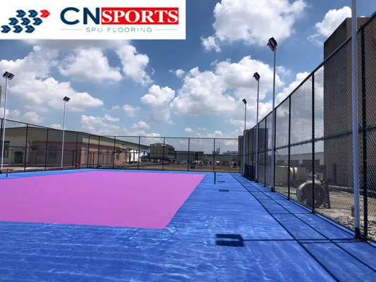 5mm Thick Silicon PU Basketball Sports Court Athletic Flooring