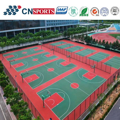 Outstanding School Yard Basketball Courts Rebounce SPU Cushion Skid Resistant