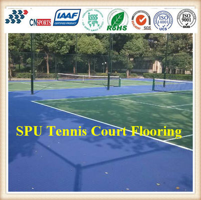 5mm SPU Materials and Uvioresistant Color Lasting School Tennis Court Flooring