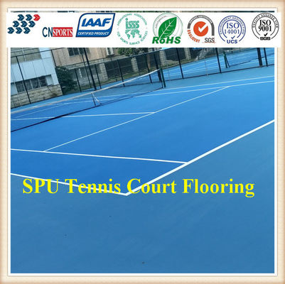 5mm SPU Materials and Uvioresistant Color Lasting School Tennis Court Flooring