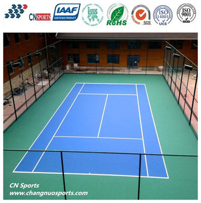 High Rebound Silicon PU Tennis Court Acrylic Surface Non Toxic