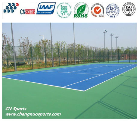 TB-205T Resistant Layer SPU Tennis Sports Flooring for Schools