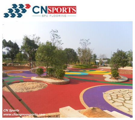 Anti Slip Outdoor Playground PU binder EPDM Wet Pour Rubber Flooring