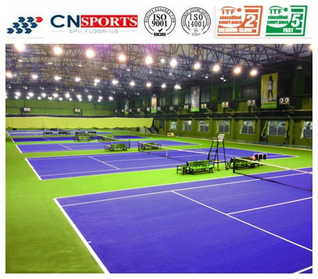 SPU Tennis Sports Flooring No Bubble