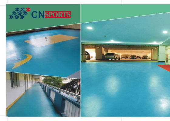 Anti Slide SPUA Car Park Epoxy Flooring Stone Pattern Type Non Toxic Fireproof