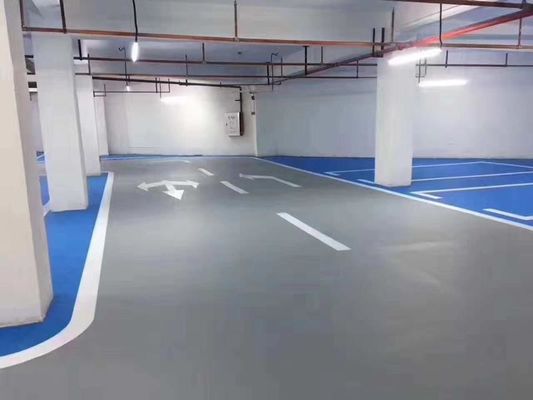 Anti Slide SPUA Car Park Epoxy Flooring Stone Pattern Type Non Toxic Fireproof