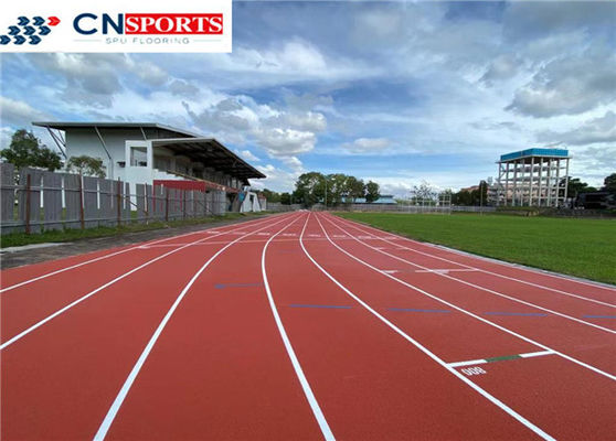 Outdoor Running Track Flooring , Blue Synthetic Sports Flooring