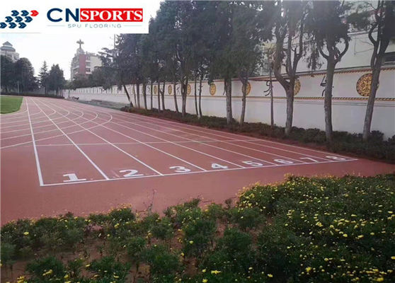 Soundproof Polyurethane Running Track , RoHS Synthetic Athletic Track