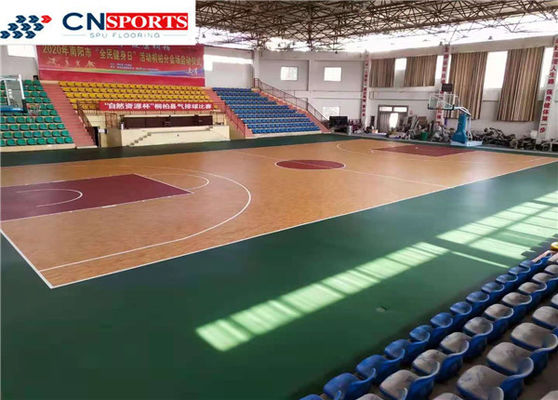 3.5Mpa Indoor Sport Court Flooring Basketball Court Anti Slip Flooring