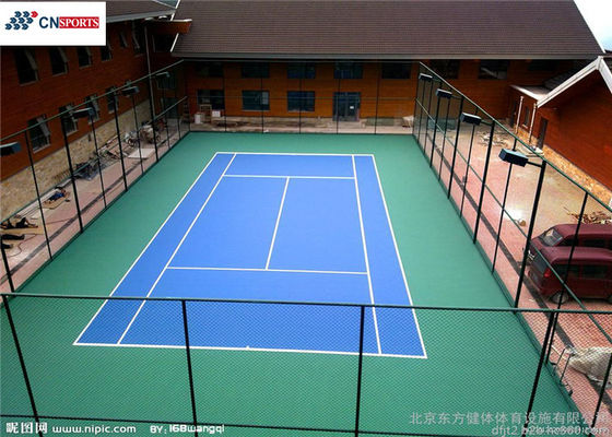 CN-S01 Silicon PU Tennis Court Flooring Resilient Waterproof Soundproof