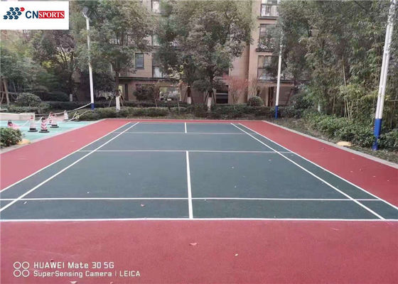 Blue and other Colors  6mm ISO silicon Polyurea Tennis Ciurt Flooring,Non-toxic