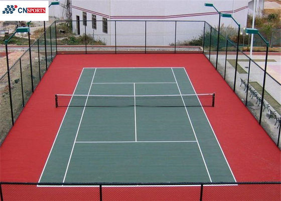 ITF Indoor Tennis Court Flooring , Green Tennis Court Synthetic Flooring