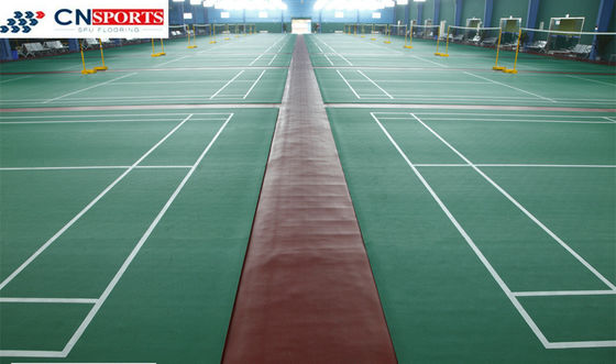 Anti UV PVC Sport Flooring , 20m Table Tennis Rubber Flooring