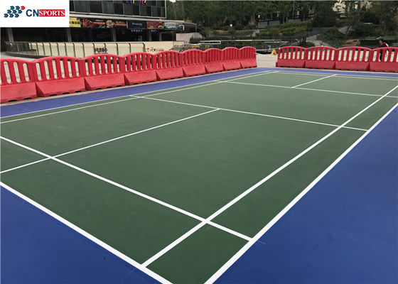 Blue and other Colors  6mm ISO silicon Polyurea Tennis Ciurt Flooring,Non-toxic