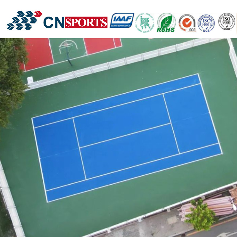 Safe And Comfort Sport Flooring For Tennis Court Coating With ITf
