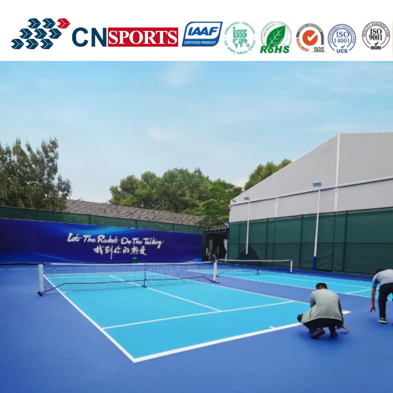 Safe And Comfort Sport Flooring For Tennis Court Coating With ITf