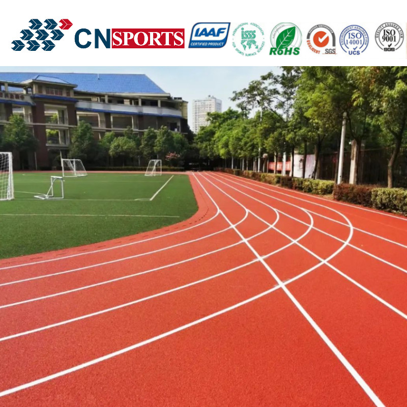 EPDM Broadcasting Synthetic Rubber Permeable Type Running Track Iaaf Certified