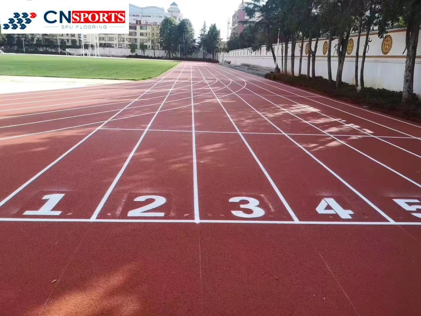 Polyurethane Track And Field Athletic Rubber Synthetic Running Track