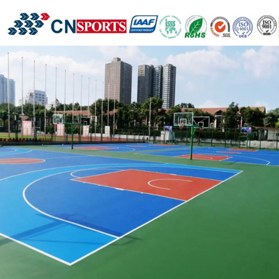 Outstanding School Yard Basketball Courts Rebounce SPU Cushion Skid Resistant