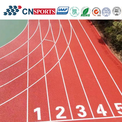 13mm Iaaf Approved EPDM Rubber Granule Self Knot Mixed Type PU Runway Flooring