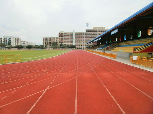 13mm Rubber Running Track , Non Toxic Red Running Track