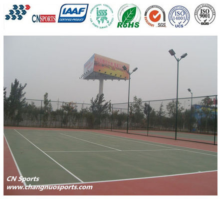 CN-S02 Silicon PU Tennis Court Flooring with 0mm/Min Water Permeability