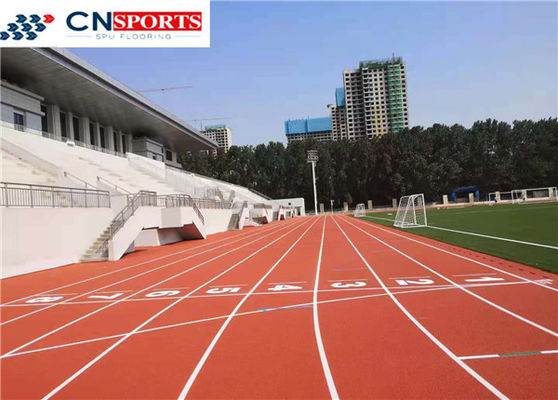 Soundproof Polyurethane Running Track , RoHS Synthetic Athletic Track