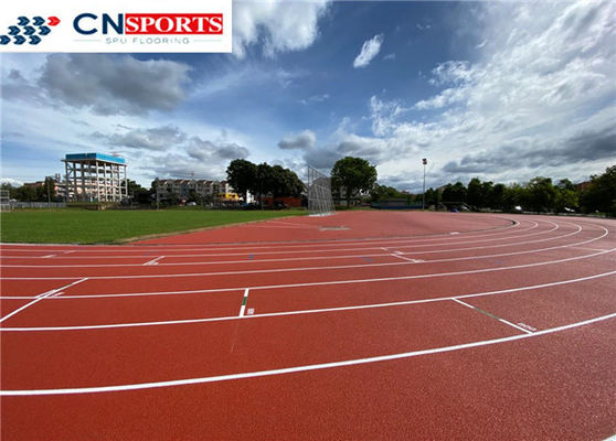 Soundproof Polyurethane Running Track , RoHS Synthetic Athletic Track