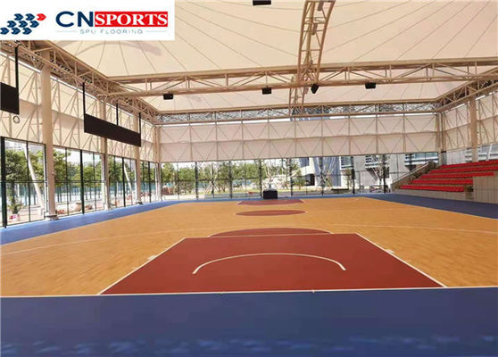 3.5Mpa Indoor Sport Court Flooring Basketball Court Anti Slip Flooring