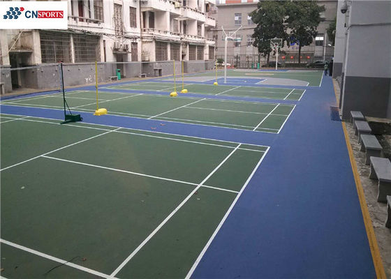 0.035 Wearability Silicon PU Tennis Court Flooring