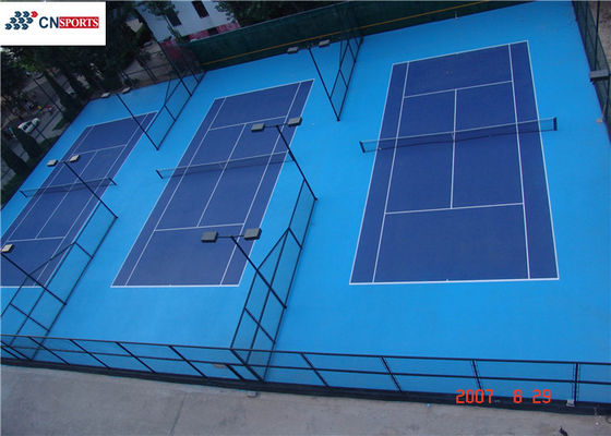 0.035 Wearability Silicon PU Tennis Court Flooring