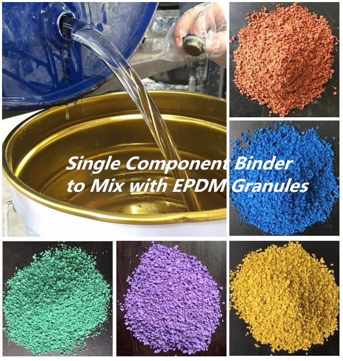 EPDM PU Binder SBR Binder Crumb Rubber Polyurethane Binder