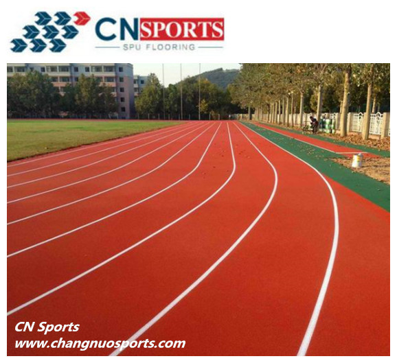 Polyurethane Rubber Running Track Anti Slid Value