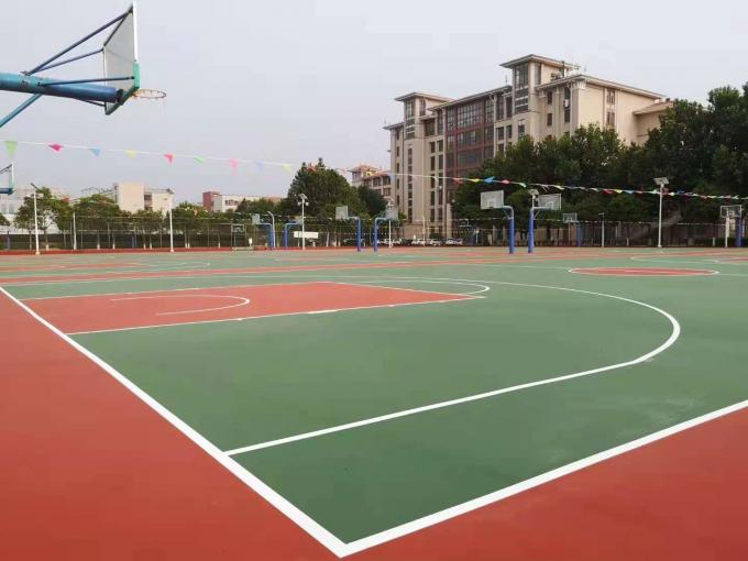 All Weather SPU Flooring , Waterproof Synthetic Basketball Court Flooring